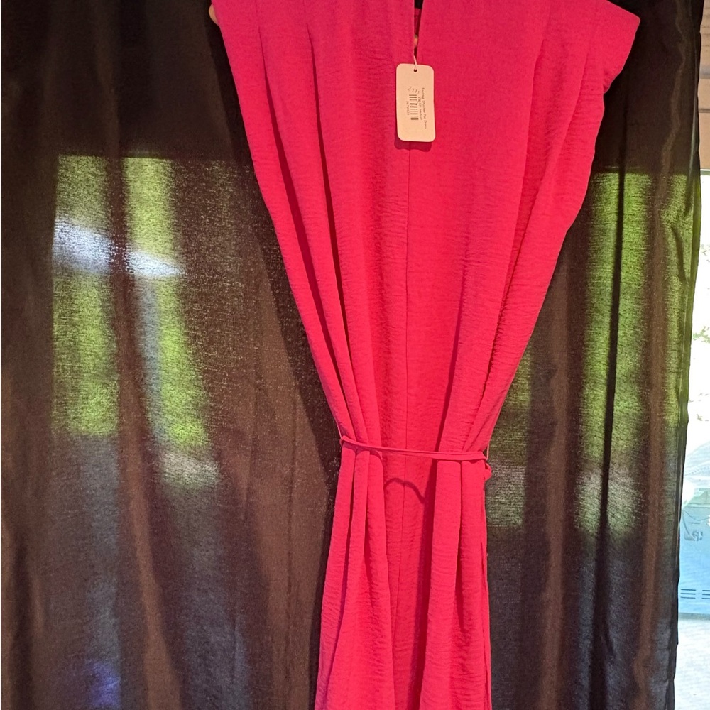 Fuchsia Shoulder Pad Dress, Medium, NWT